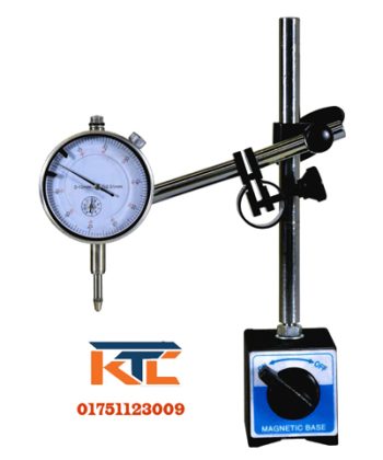 Magnetic stand with dial gauge